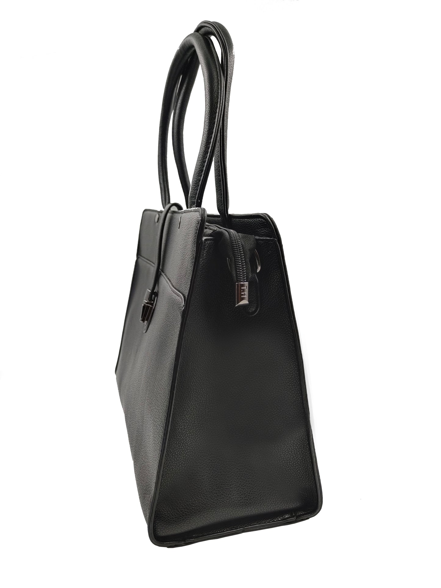 Sophisticated Faux Leather Hand Bag with Adjustable Strap