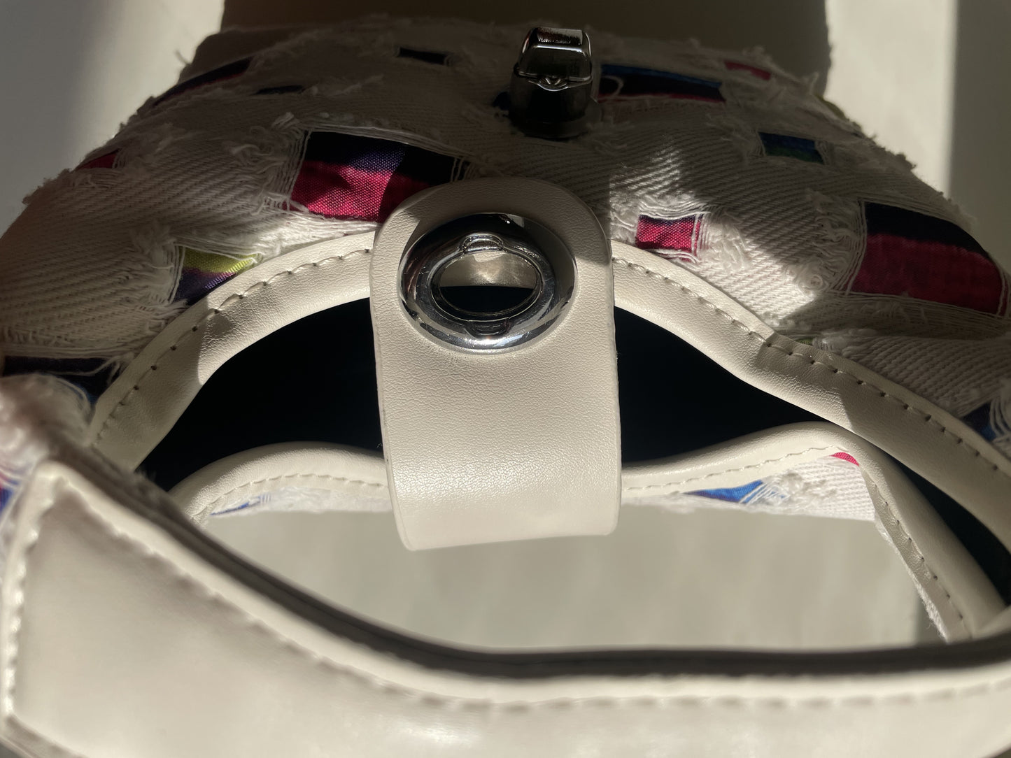 Chic Multicolor Patterned Mini Handbag cum Sling