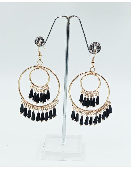 Handcrafted Beaded Hoop Earrings (SW-SJ-19)