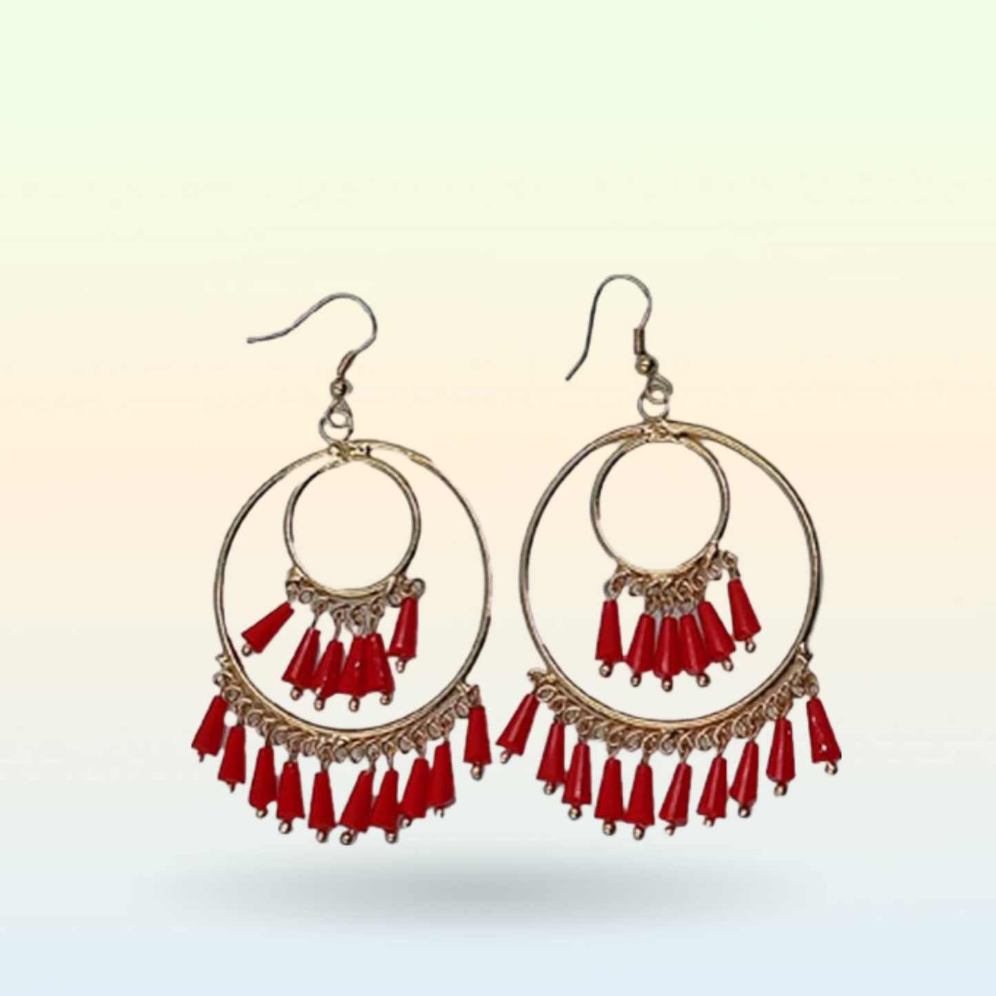 Handcrafted Beaded Hoop Earrings (SW-SJ-19)