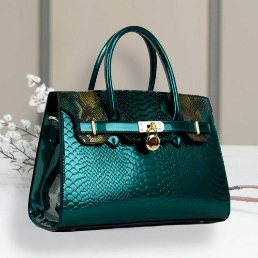 Green-Metallic Handbag