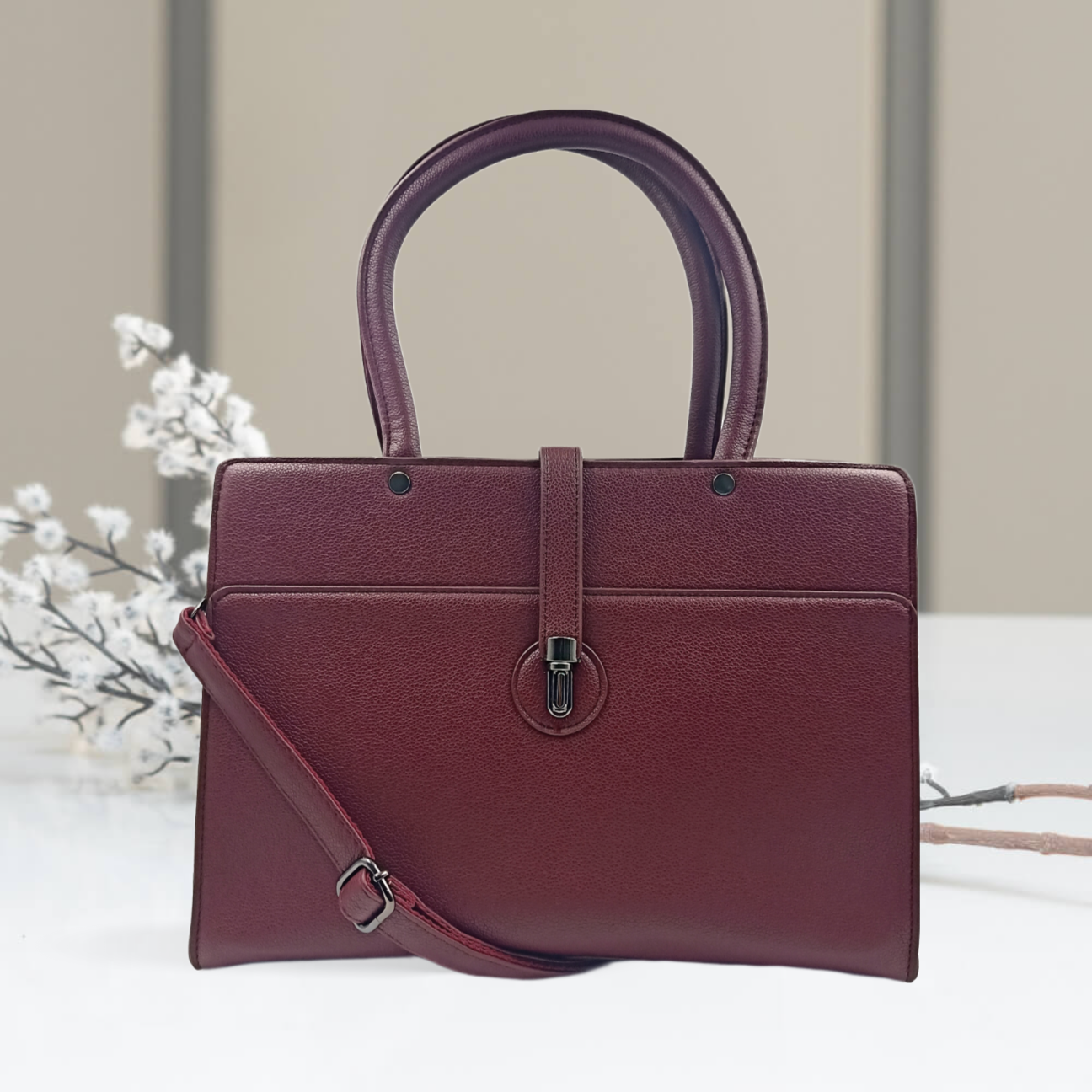 Maroon Handbag