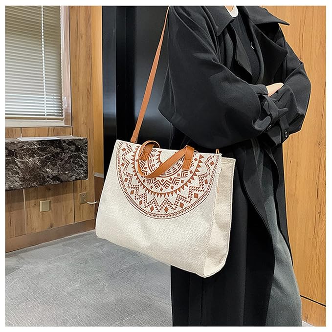 Women Mandala Ethnic Print Tote Bags