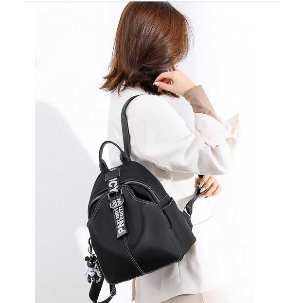 Trendy Black "Limited Edition" Backpack with Stylish Strap Detailing