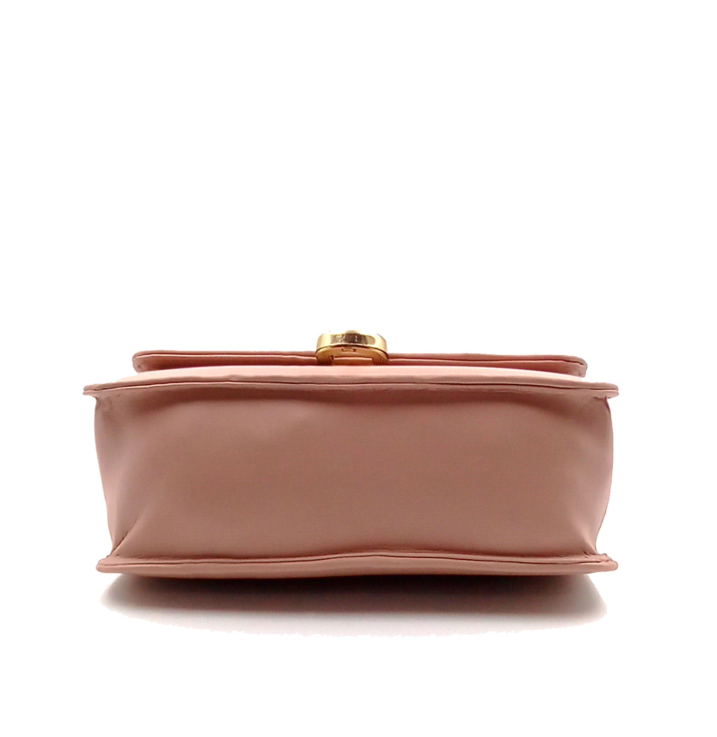 Peach Color Sling Bag with golden chain strap