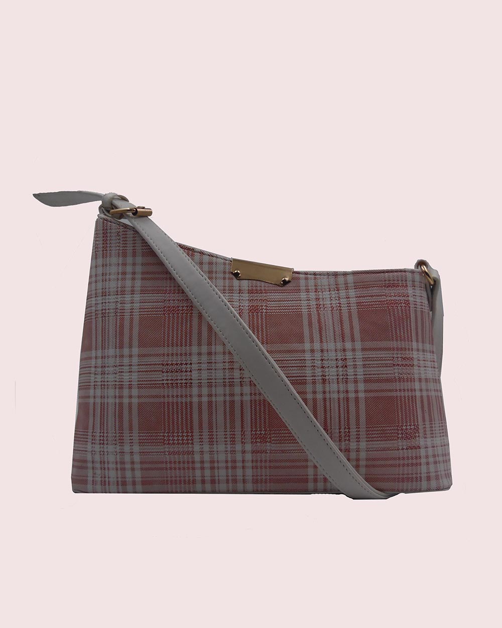 Chic Plaid Shoulder Bag