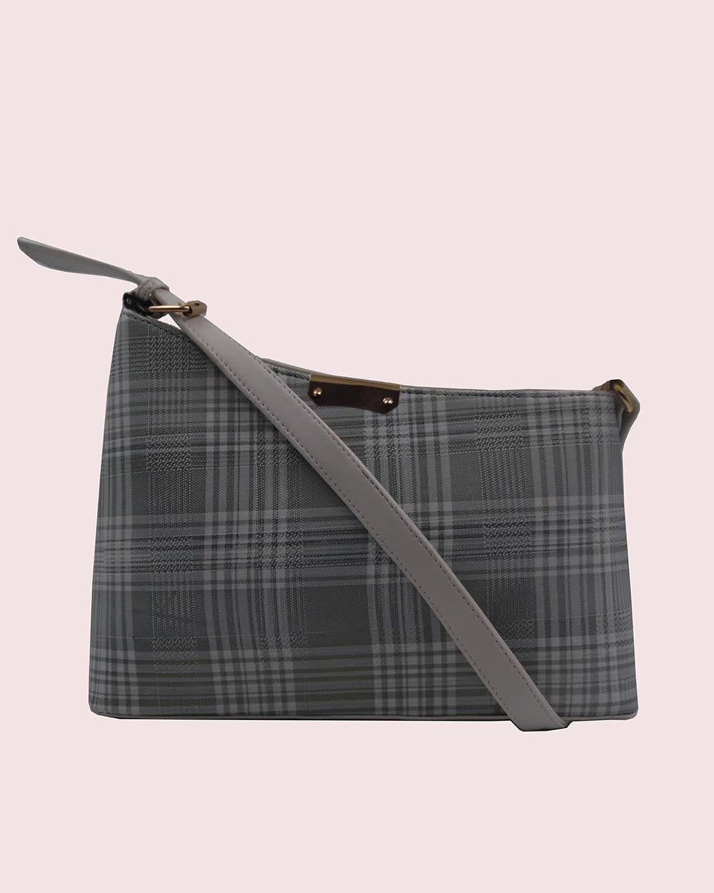 Chic Plaid Shoulder Bag