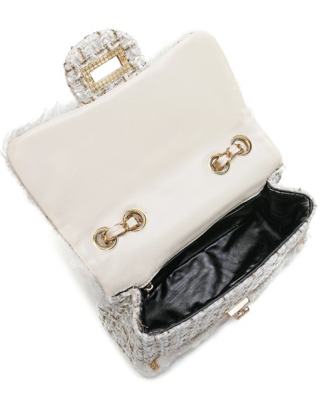 Luxury pearl white sling bag (SW-AL-21)