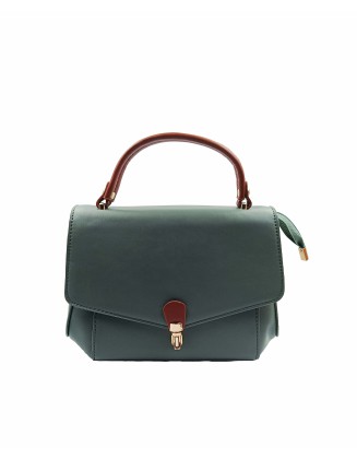 NEW PASTEL GREEN COLOR SATCHEL BAG WITH ADJUSTABLE STRAP (SW-AI-73)