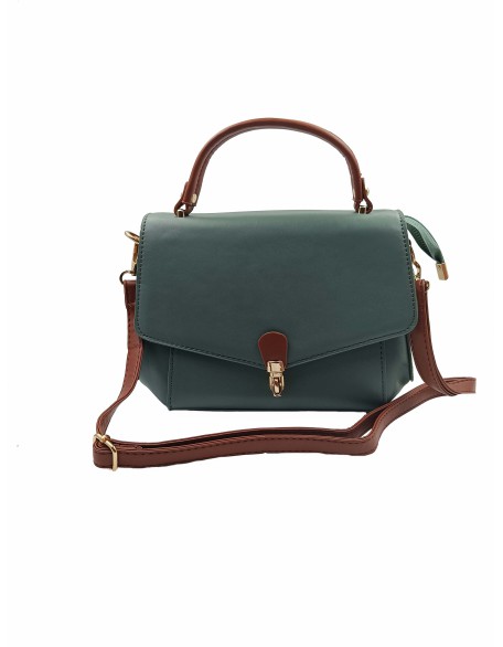 NEW PASTEL GREEN COLOR SATCHEL BAG WITH ADJUSTABLE STRAP (SW-AI-73)