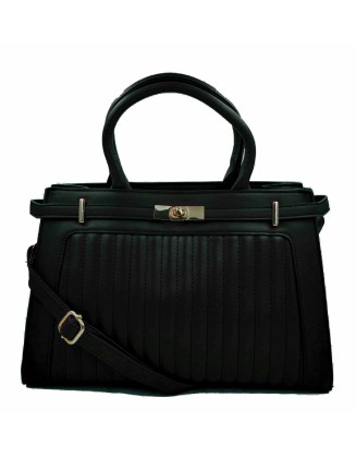 Latest & Stylish Fashion quilted black  color satchel  bag for women's