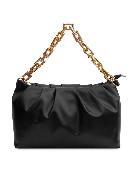 Latest & Stylish Fashion black color Sling Bag For Ladies Shoulder Cloud Hand - Held Bag With Chain for Girls Women With Detachable Strap