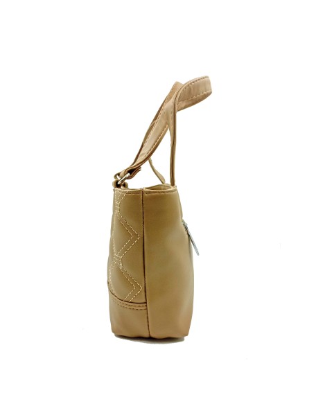 QUILTED  SMALL HANDBAG BEIGE COLOR FOR WOMEN'S
