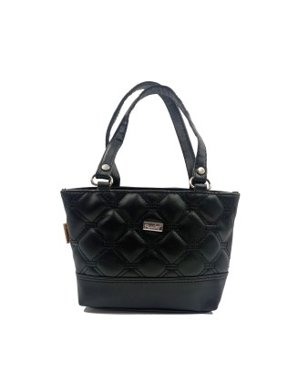 QUILTED  SMALL HANDBAG BLACK COLOR FOR WOMEN'S