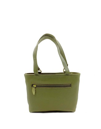 Debossed Small Handbag In Khaki Color For Women's 