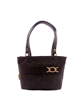 Debossed Small Handbag In Dark-brown Color For Women's 
