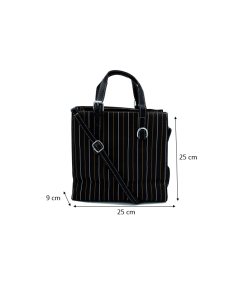 CHECK PRINT BLACK COLOR SILING BAG FOR WOMEN (SW-PA-02)