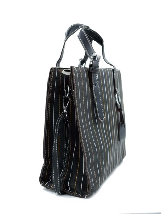 CHECK PRINT BLACK COLOR SILING BAG FOR WOMEN (SW-PA-02)