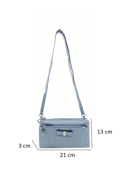 SKY-BLUE COLOR SLING BAG FOR WOMEN