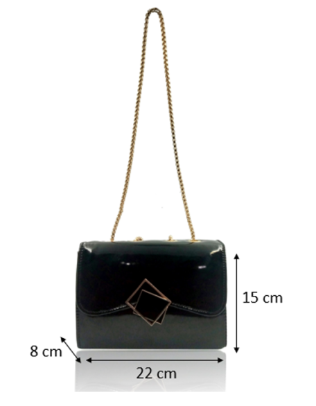 BLACK COLOUR SLING BAG FOR WOMEN (SW-GPC-20)