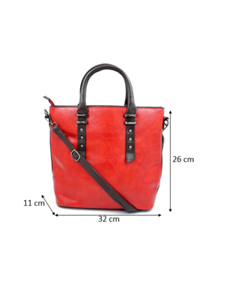  RED COLOR TOTE BAG FOR WOMEN'S (SW-PA-08)