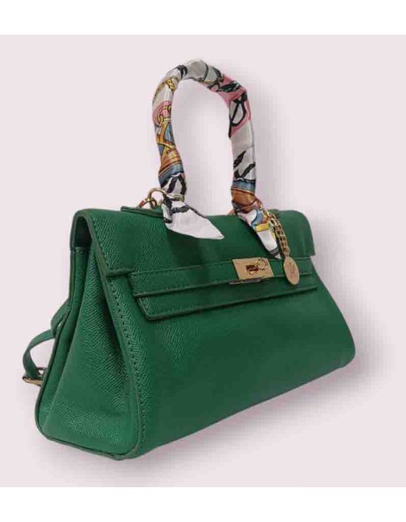 Green color satchel bag (SW-JSS-05)