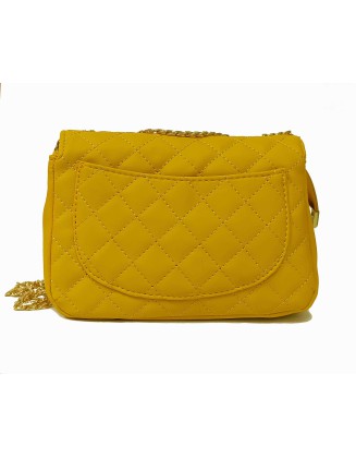 Yellow Quilted Sling Bag (SW-BJ-40)