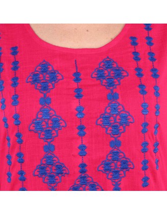 Women's cotton embroidered kurti (SW-KC-06)